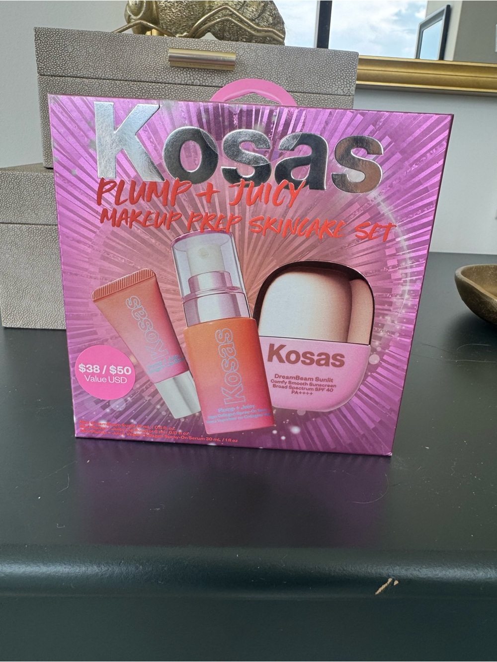 Kosas Plump + Juicy Makeup Prep Skincare Set - Pink